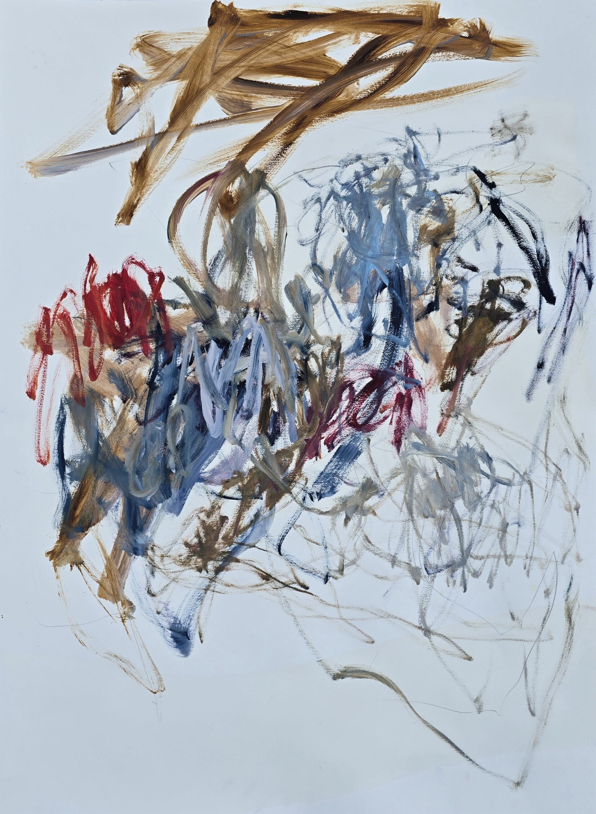 Aufwind I Oel auf Büttenpapier 77x56 cm Bern 2024