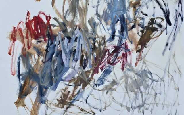 Aufwind I Oel auf Büttenpapier 77x56 cm Bern 2024