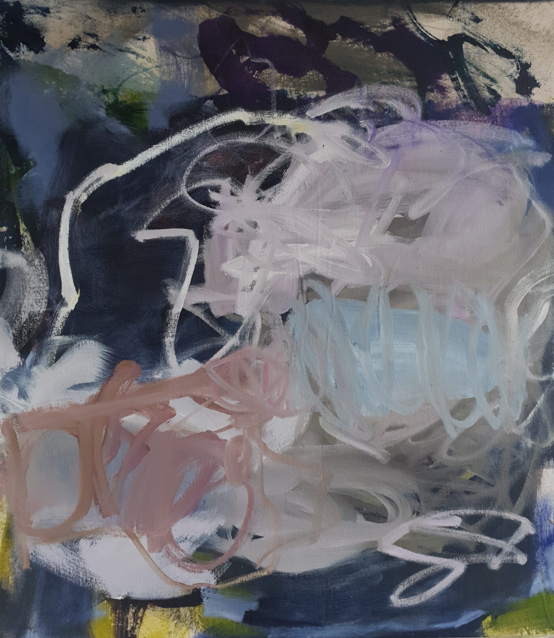 Seegang I Acryl Oel auf Leinwand 86x79 cm Bern 2024