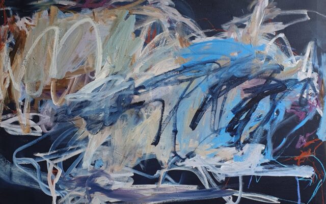 Wellengang I Acryl Oel auf Leinwand 107x97 cm Bern 2024