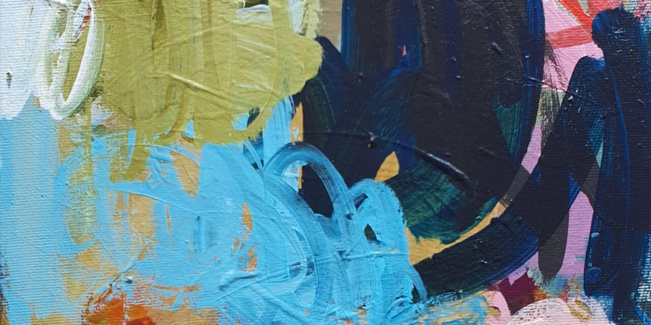 Aufgetürmt I Acryl auf Leinwand 30x30 cm Bern 2020